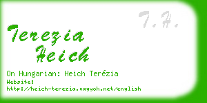 terezia heich business card